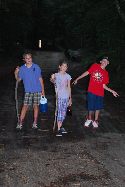 Getting off the soccer field and onto the trails means we can enjoy more night hikes!