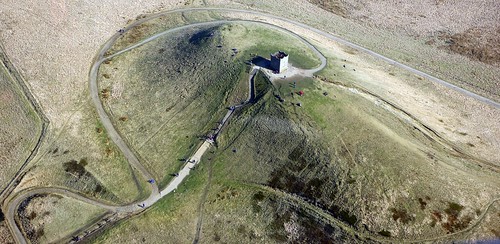 Rivington Pike, from the air