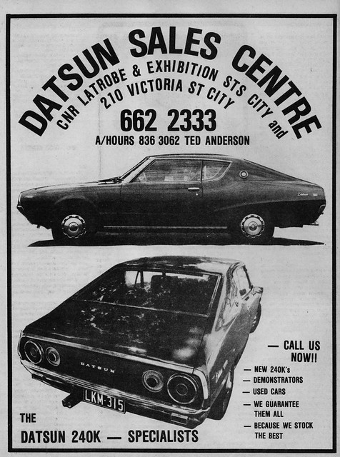 1977 Datsun 240K ad