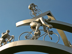 Bicycles in the sky