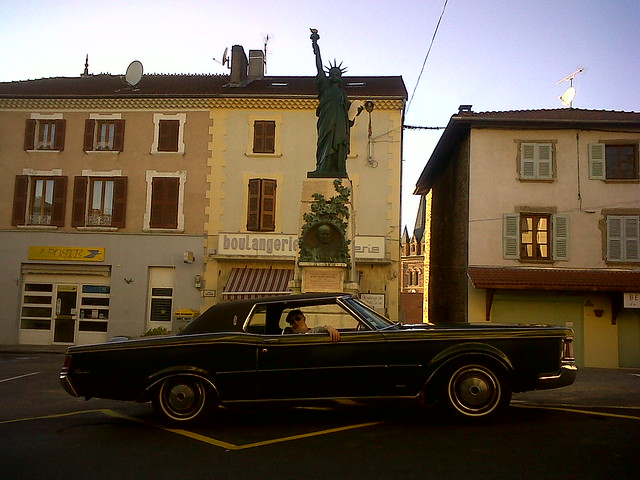 my 1970 Lincoln Continental Mark III the Statue of Liberty The statue