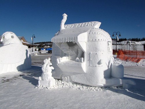 Snow Sculpture Contest the Winner