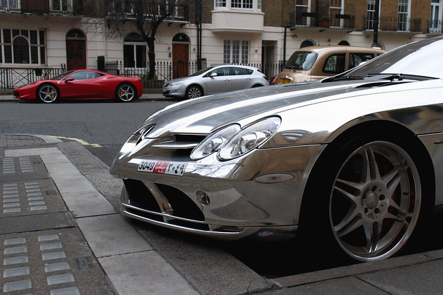 McMerc SLR Brabus and Ferrari 458 COMBO Yeah this was taken today