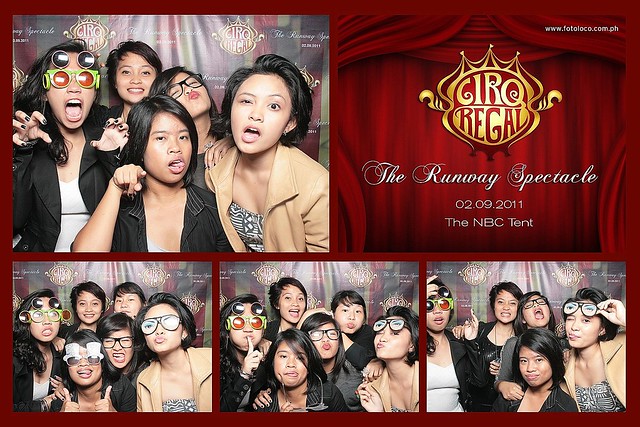 Fotoloco photo booth pictures UST Cirq Regal The Runway Spectacle NBC 