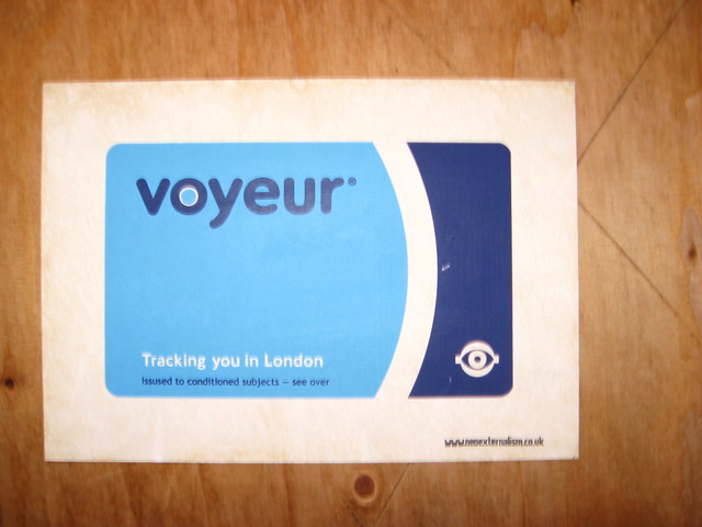 Voyeur Oyster Card London Street Art wwwravishlondoncom londonstreetart