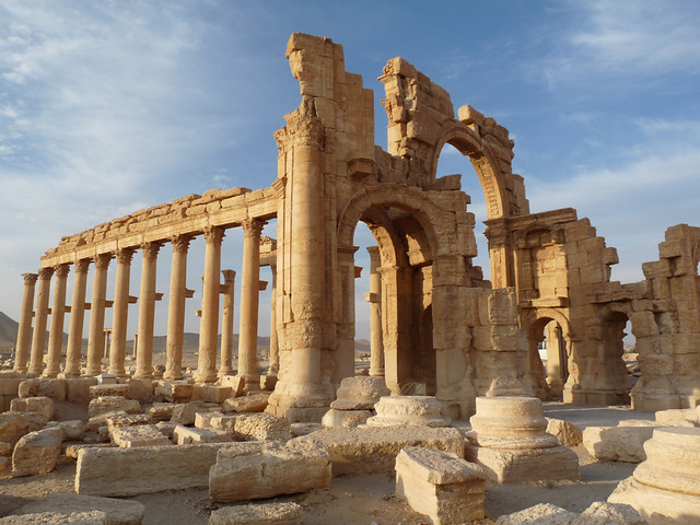 Dusk hits Palmyra. By Ian Layzell