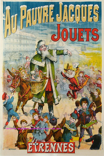 Au Pauvre Jacques Jouets 130X96 Lith Dupuis Paris by estampemoderne