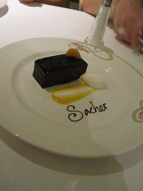 "Sacher" Chocolate Torte With Apricot Sauce