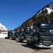 Trucks in the Alps at Mont Blanc