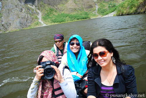boating in the crater of Pinatubo