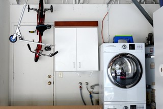 Washer/Dryer Area in Garage
