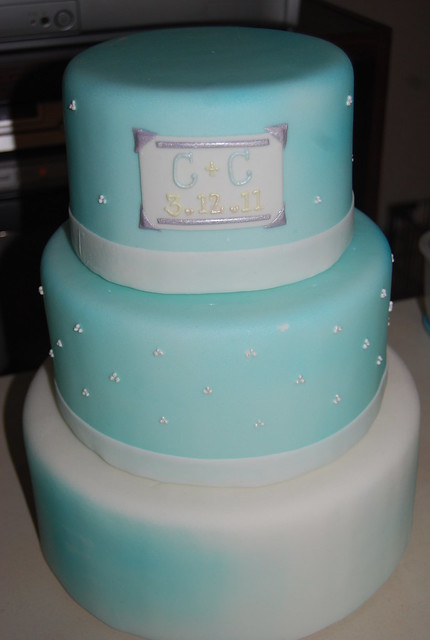 Light Blue and Yellow Wedding Cake Cyrus and Chrisse 39s Wedding Cake