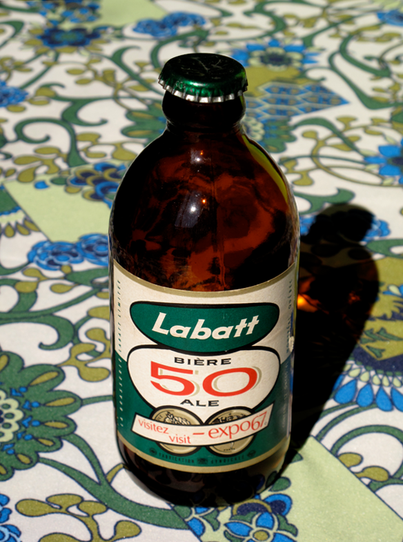 Vintage Labatt 50 Bottle: "Visit Expo 67"