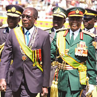 President Robert Mugabe of the Republic of Zimbabwe at the 31st anniversary rally commemorating the realization of national indepedence of the Southern African state. The country is preparing for national elections later this year. by Pan-African News Wire File Photos
