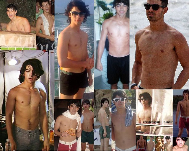Joe Jonas shirtless follow me on tumblr 