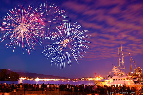 Tonight in Vancouver: BOOM BOOM BOOM CanadaDay fireworks in Vancouver
