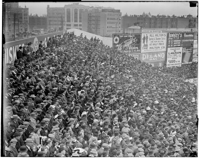 Big crowd at Fenway, 1912 World Series