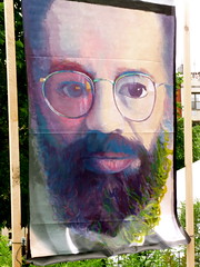 Allen Ginsberg tribute paintings, NYC