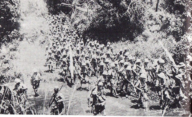 36. South African infantry advance towards the Kahe battlefield, March 1916