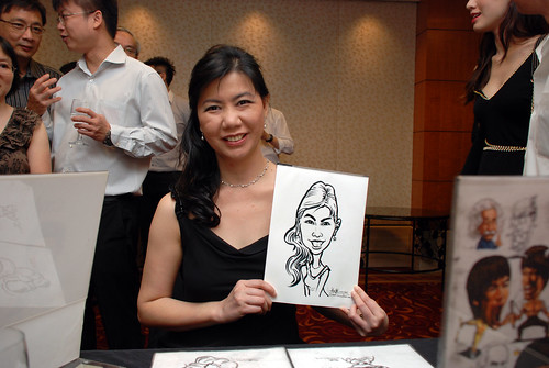 Caricature live sketching for The Bank of East Asia Staff Annual D&D - 4