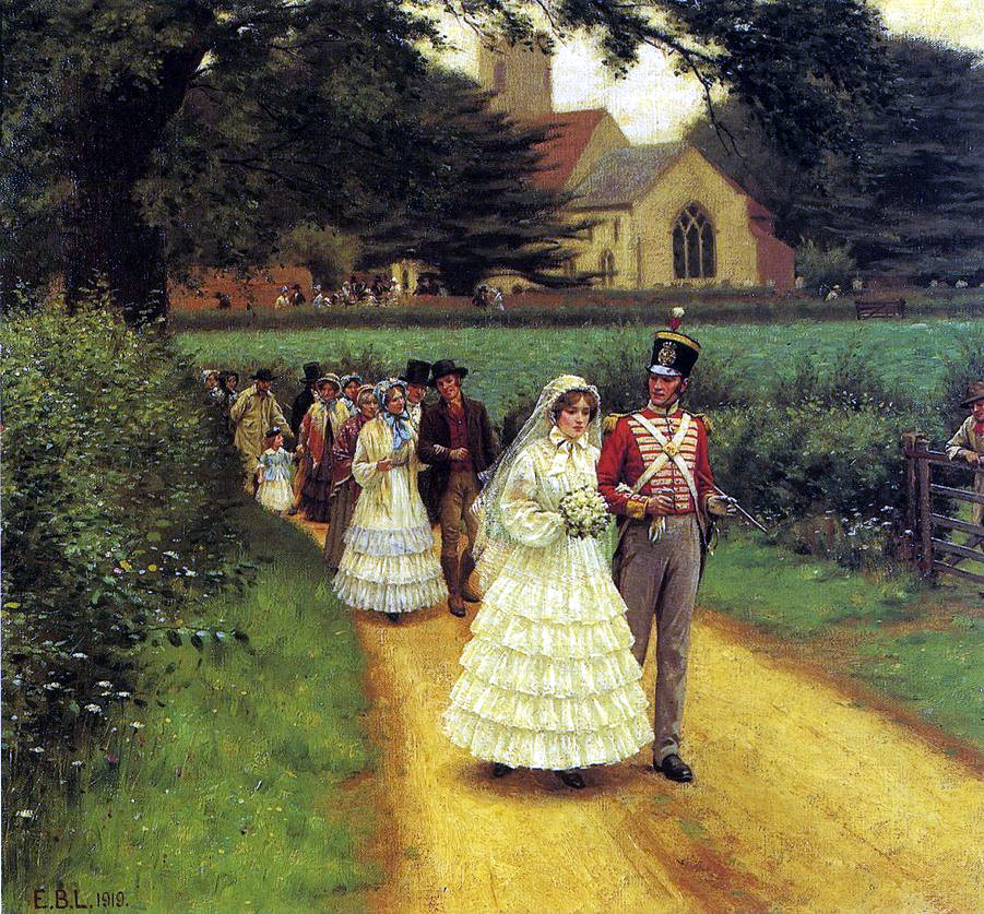 Wedding march by Edmund Blair Leighton