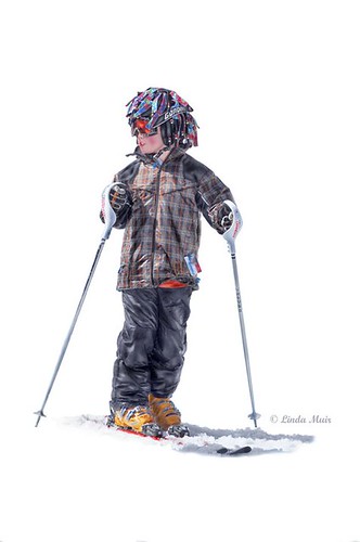 YOUNG SKIER par Linda Muir