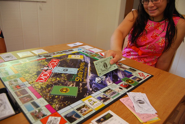 Going screen free can be fun! Play board games at home or your favorite park (Hungry Mother State Park cabin)