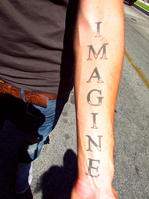 Imagine Tattoo taken by Lydia 