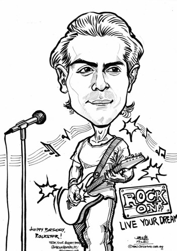 Arjun Rampal rockstar caricature