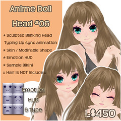 -2St.- Anime Doll Head #06