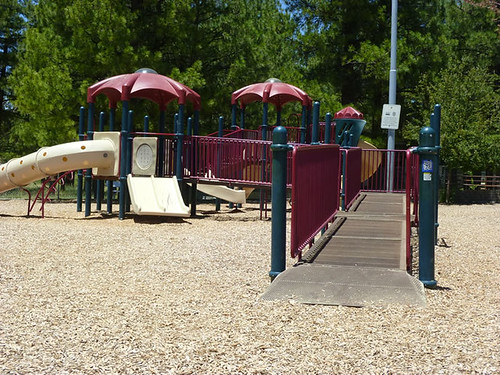 Wheelchair-accessible playground