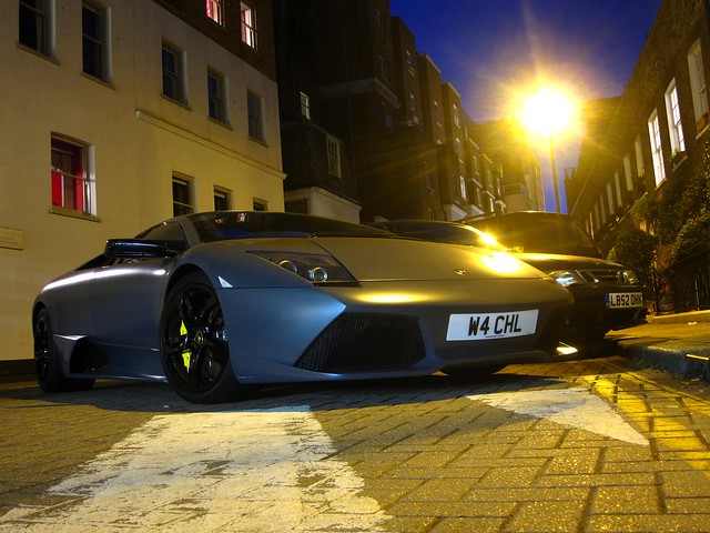 Matte Grey Lamborghini LP640 At Night My first Night shot