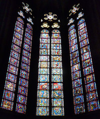 Medieval stained glass windows