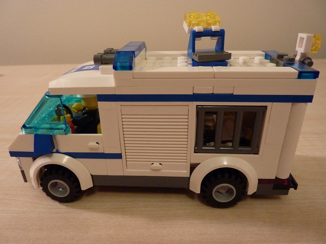 The Lego Police van It comes complete with a fullyequipped internal cell