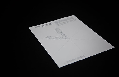 step-1: Printout Zombie Snowflake Papercraft