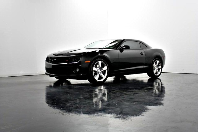 2010 Chevrolet Camaro SS Black in the Vehicle Photo Studio at Crystal Clean