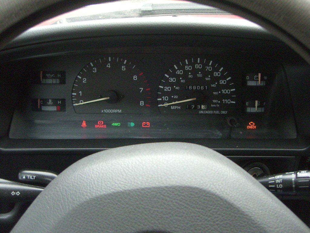 Toyota warning lights on dash