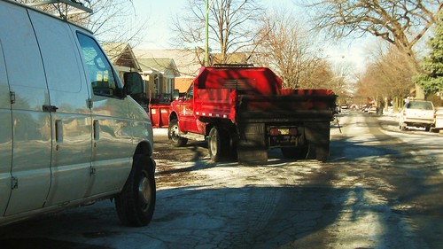 Elmwood Park Department of Public Works snowplow truck. Elmwood Park Illinois. December 2010. by Eddie from Chicago