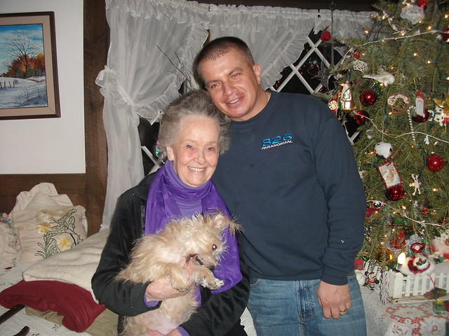 826 Paranormal James Myers with Lorraine Warren at her home in Ct Winter 