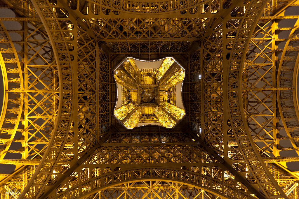 The Eiffel Tower Seen from Below