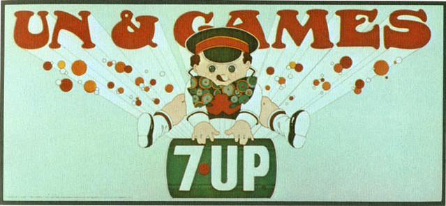 7Up_Un & Games_vintage UnCola billboard poster by Barry Zaid, c1971
