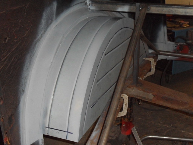 Ford Pop Hotrod Build Arch from inside