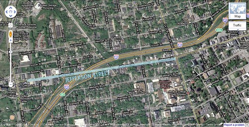 Jefferson St & I-40, Nashville (via Google Earth)