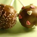 Choc cake pops with pink sprinkles