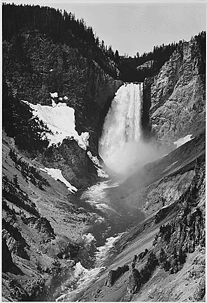"Yellowstone Falls," Yellowstone National Park, Wyoming, 1933 - 1942