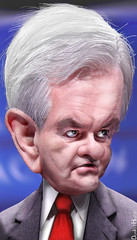 Newt Gingrich - Caricature