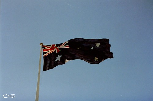 Flag, Darling Harbour, 2nd June 1990 - Australia 1990 - Photo 005 by Stocker Images