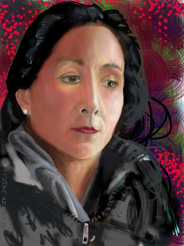 iPad Portrait of Vanessa Tiegs