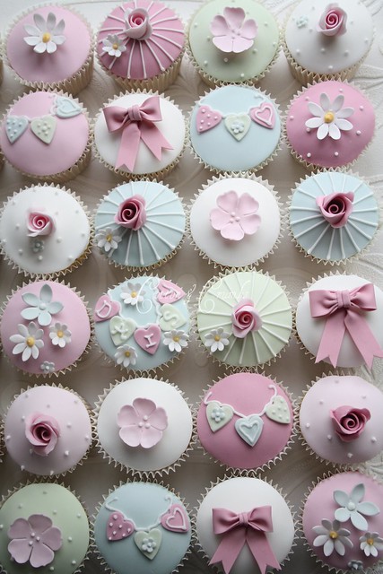 Vintage christening cupcakes 100 of these on their way to a christening 