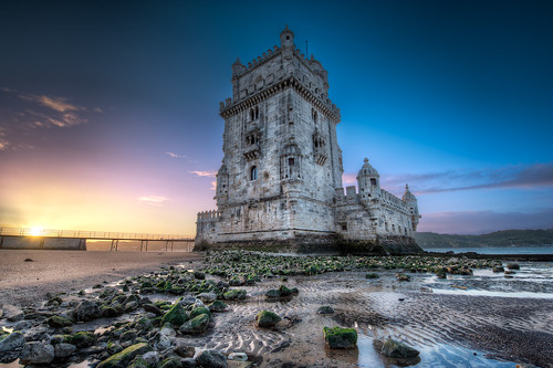 Belem Tower At Sunrise - (HDR Lisbon, Portugal)